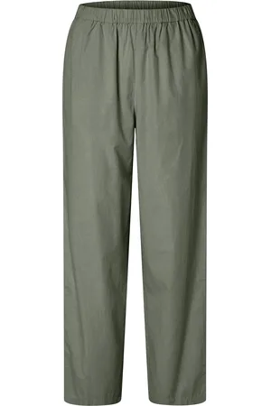 SELECTED Slfblair Hw Pant B Bottoms Trousers Straight Leg Grey