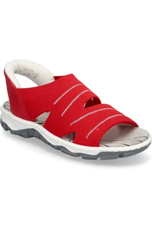 Rieker 68895-64 Shoes Sandals Flat Sandals Red