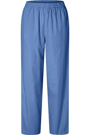 SELECTED Slfblair Hw Pant B Bottoms Trousers Straight Leg Blue
