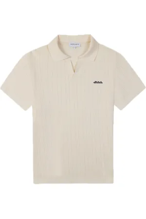 Maison Labiche Faluere Polo Tops Polos Short-sleeved Cream