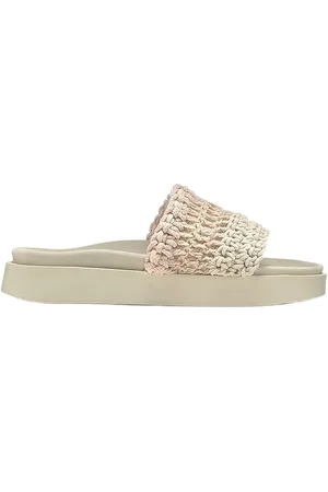 INUIKII Loose Knitted Matalapohjaiset Sandaalit Beige