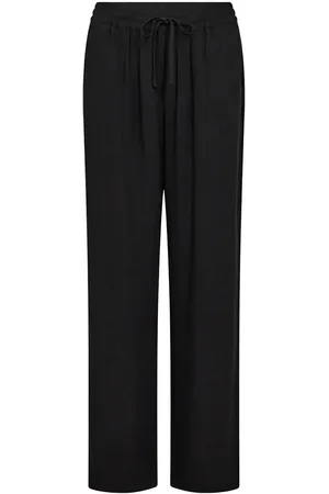 soyaconcept Sc-Poula Bottoms Trousers Straight Leg Black