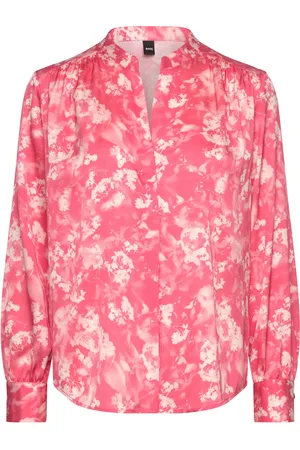 HUGO BOSS Banora18 Tops Blouses Long-sleeved Pink