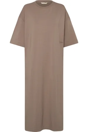 Rethinkit Light Sweat Tee Dress Sport T-shirt Dresses Beige