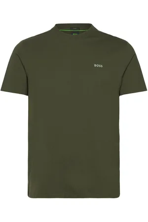 HUGO BOSS Tee Sport T-shirts Short-sleeved Khaki Green