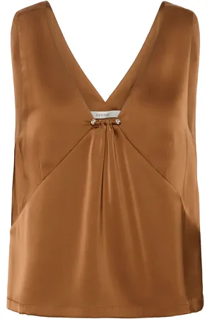 Gestuz Gzjessie Top Tops T-shirts & Tops Sleeveless Orange