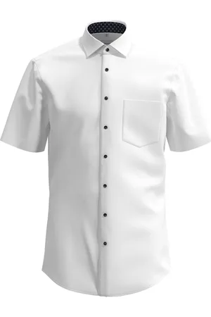 Seidensticker Business Kent Patch12 1/2 Tops T-shirts Short-sleeved White