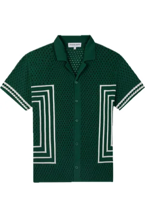Maison Labiche Beuret Knitwear Tops Shirts Short-sleeved Shirts Green