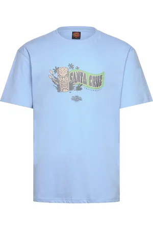 Santa Cruz Roskopp Voodoo Room T-Shirt Tops T-shirts Short-sleeved Blue