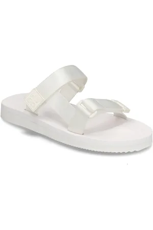 HUGO BOSS Zaralyn_Sandal_Wb Shoes Sandals Flat Sandals White