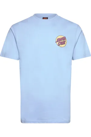 Santa Cruz Wagon Dot Chest T-Shirt Tops T-shirts Short-sleeved Blue