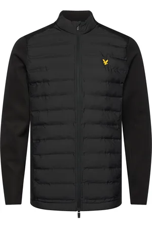 Lyle & Scott Hybrid Quilted Full Zip Golf Jacket Sport Sport Clothing Sport Outerwear Sport Jackets Sport Golf Jackets Black