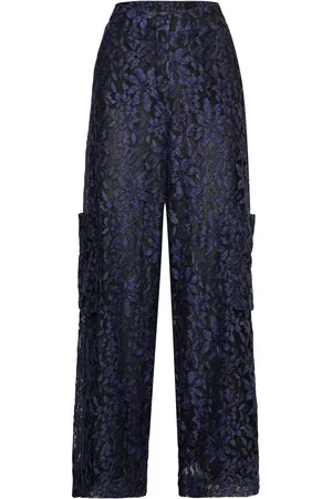 Copenhagen Muse Cmalva-Pant Bottoms Trousers Cargo Pants Blue