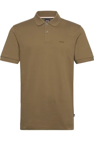 HUGO BOSS Pallas Tops Polos Short-sleeved Green