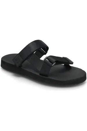 HUGO BOSS Zaralyn_Sandal_Wb Shoes Sandals Flat Sandals Black