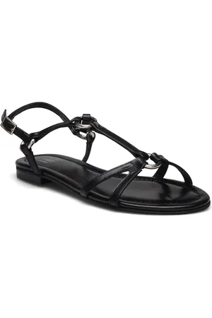 Billi Bi Sandals Shoes Sandals Flat Sandals Black