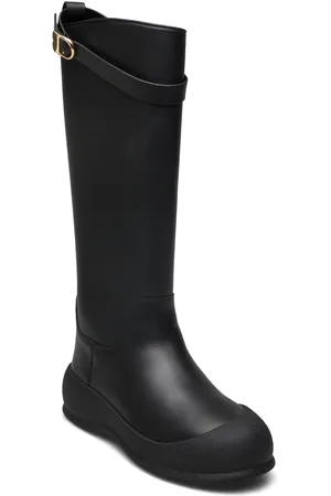 Bally Clyve-Fur Korkeavartiset Saapikkaat Black