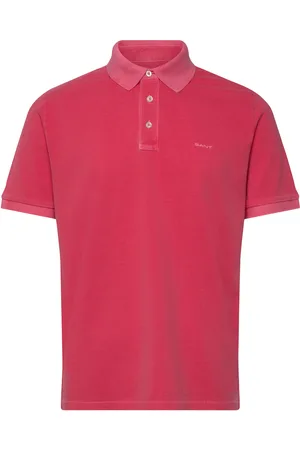 GANT Sunfaded Ss Polo Tops Polos Short-sleeved Red