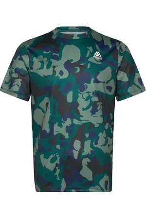 The North Face M Ma 24/7 S/S Tee Aop Sport Men Sports Clothes Sport Tops Sport T-shirts Green