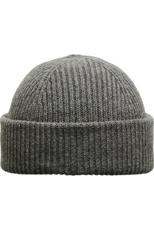 SELECTED Slhmason Merino Sailor Wool Beanie Accessories Headwear Beanies Grey