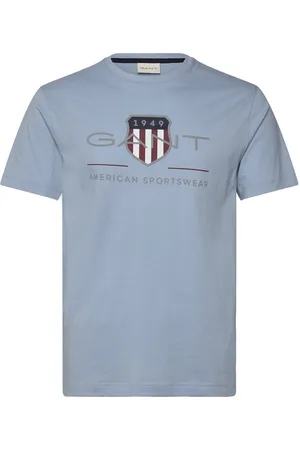 GANT Reg Archive Shield Ss T-Shirt Tops T-shirts Short-sleeved Blue