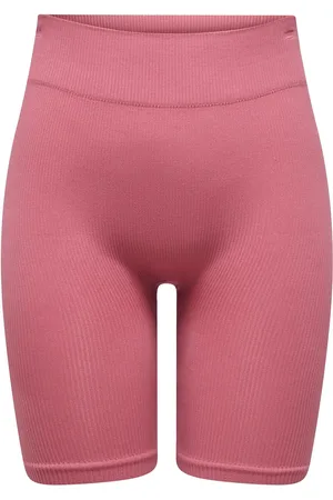 ONLY Onpjaia Life Hw Seam Long Shorts Noos Sport Shorts Cycling Shorts Pink