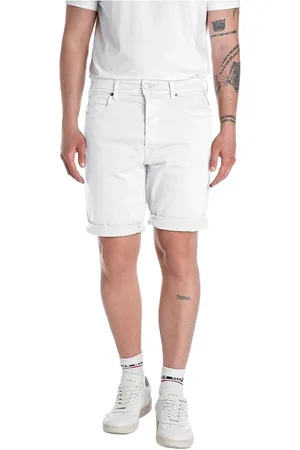Replay Rbj.981 Short Shorts Tapered Bottoms Shorts Casual White