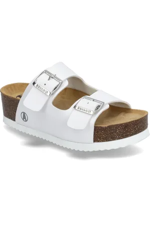 Axelda Lexi Shoes Sandals Flat Sandals White