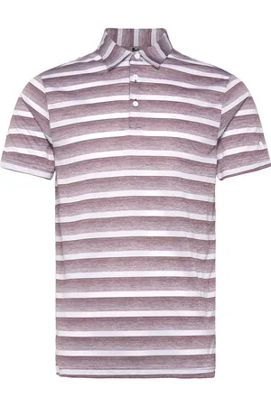 adidas 2 Color Stripe Sport Men Sport Clothing Sport Tops Sport Polos Sport Short-sleeved Polos Purple