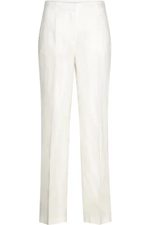 BALMUIR Palermo Trousers Bottoms Trousers Linen Trousers White