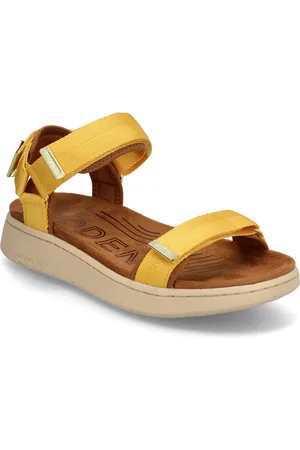 Woden Line Matalapohjaiset Sandaalit Yellow