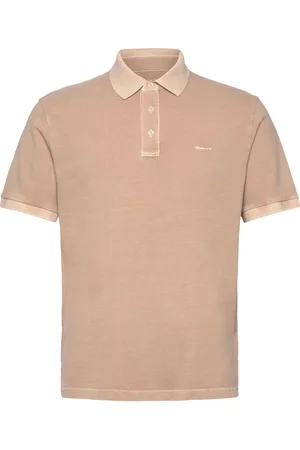 GANT Sunfaded Ss Polo Tops Polos Short-sleeved Beige