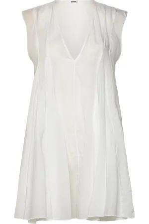 Weekday Short Chiffon Dress Lyhyt Mekko White