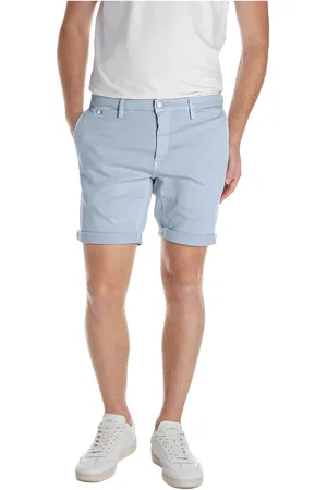 Replay Benni Short Shorts Regular Hyperchino Color Xlite Bottoms Shorts Casual Blue