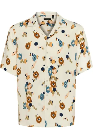 Matinique Maklampo Tops Shirts Short-sleeved Shirts Cream