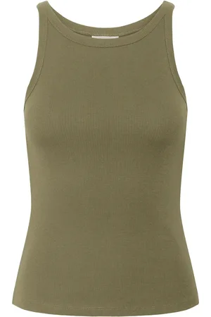 Gestuz Drewgz Sl Top Tops T-shirts & Tops Sleeveless Green