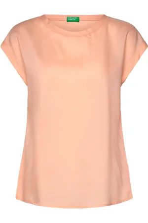 Benetton Blouse Tops T-shirts & Tops Short-sleeved Coral