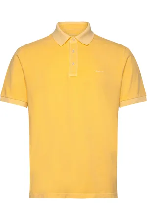 GANT Sunfaded Ss Polo Tops Polos Short-sleeved Yellow