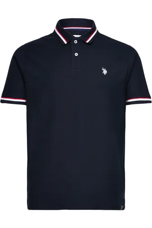 U.S. Polo Assn. Anniv 3 Reg Uspa Uni Polo Tops Polos Short-sleeved Navy