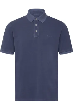 GANT Sunfaded Ss Polo Tops Polos Short-sleeved Navy