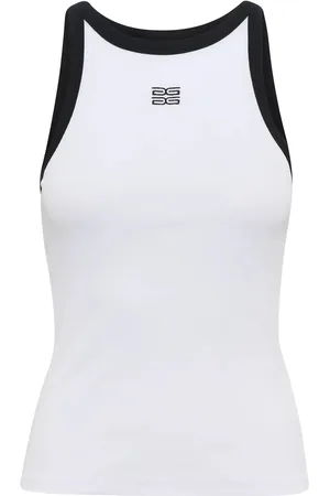 Gestuz Gzdrew Contrast Logo Tank Tops T-shirts & Tops Sleeveless White