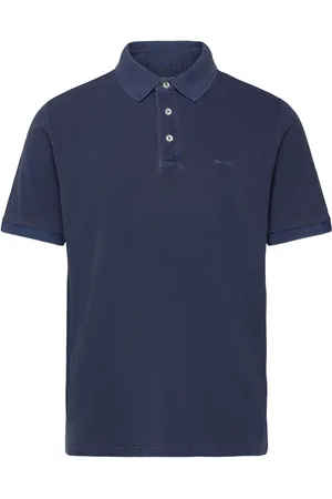 GANT Sunfaded Ss Polo Tops Polos Short-sleeved Navy