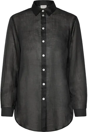 BALMUIR Palermo Shirt Tops Shirts Linen Shirts Black