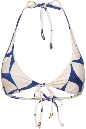 Seafolly Sunray Long Line Halter Bra Swimwear Bikinis Bikini Tops Triangle Bikinitops Blue