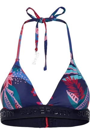 Superdry Logo Triangle Bikini Top Sport Sport Clothing Sport Swimwear Sport Bikinis Multi/patterned