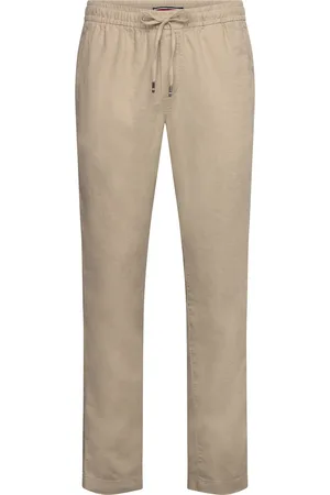 Tommy Hilfiger Harlem Sorona Linen Bottoms Trousers Linen Trousers Beige