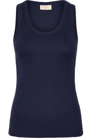 Freequent Fqhi-Top Tops T-shirts & Tops Sleeveless Navy