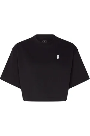 On Running Club Boxy-T Sport Women Sport Clothing Sports Tops & T-shirts Sport Crop Tops Sport Short-sleeved Crop Tops Black