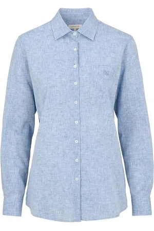Newhouse Elsa Pocket Shirt Tops Shirts Long-sleeved Blue