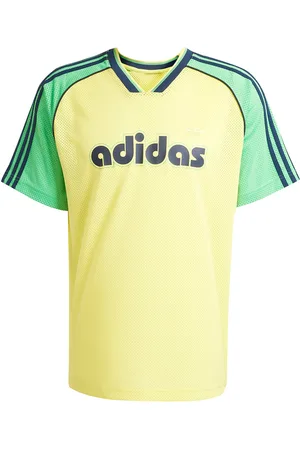 adidas Jersey Sport Men Men Sports Clothes Sport Tops Sport T-shirts Yellow